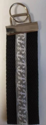 Schlüsselband 12 cm , schwarz, Anker - Schlüsselband 12 cm , schwarz, Anker