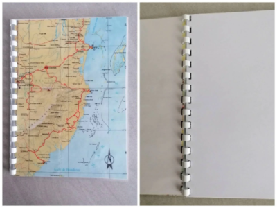 Collegeblock, Reisetagebuch, A5 Landkarten, Golf Honduras - Collegeblock, Reisetagebuch, A5