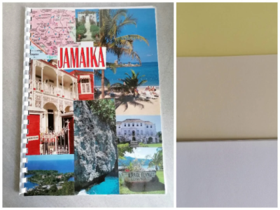 Fotobuch, Skizzenheft Südamerika, Jamaica, A4, upcycling - Fotobuch, Skizzenheft Südamerika,