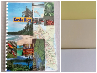 Fotobuch, Skizzenheft Südamerika, Costa Rica, A4, upcycling - Fotobuch, Skizzenheft Südamerika,