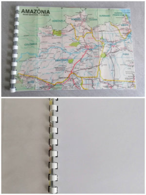 Collegeblock, Reisetagebuch, A5 Landkarten, Amazonas - Collegeblock, Reisetagebuch, A5 Landkarten, A