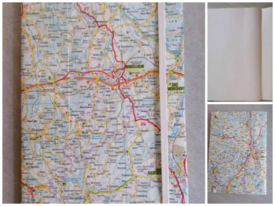 Skizzenheft A5 Landkarten, Mindelheim Memmingen - Skizzenheft A5 Landkarten, Mindelheim Memmingen