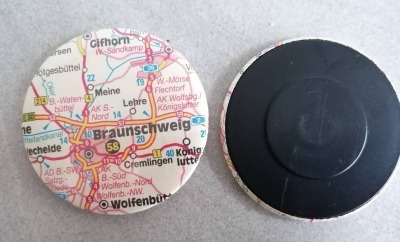 Magnet, Landkarte, Braunschweig - Magnet, Landkarte, Braunschweig