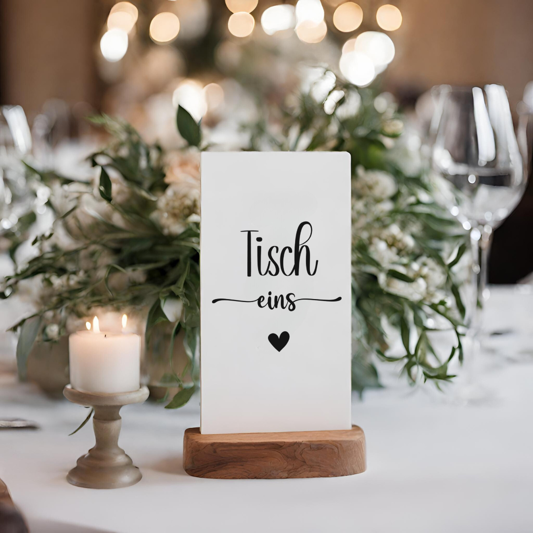 Sticker | Aufkleber | Tischnummern | Hochzeit | DIY | Dekoration