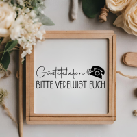 Aufkleber - Gästetelefon | Hochzeit | DIY | Dekoration