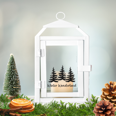 Aufkleber | Schriftzug - Winter Wonderland | Sticker | Deko | Weihnachten | Winter | Windlicht
