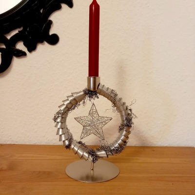 Upcycling Kerzenständer - Kerzenständer Stern
