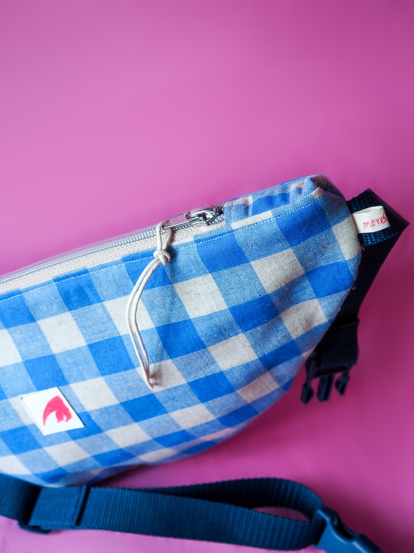 Tasche Adults, Gingham blau 4