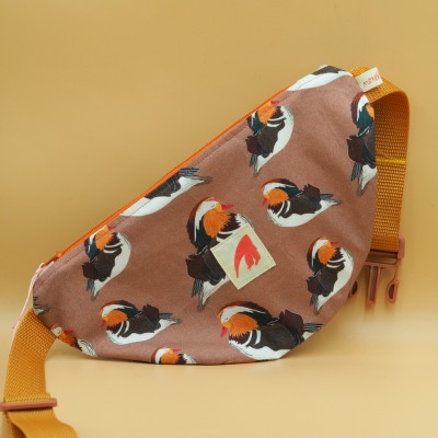 Tasche Kids, Mandarinenten - -Sample, Bio-Baumwolle, exklusives Design, bunt &amp; unisex