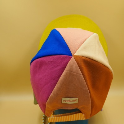 Multicolor - Babycap, 45-48cm,100% Baumwolle, unisex