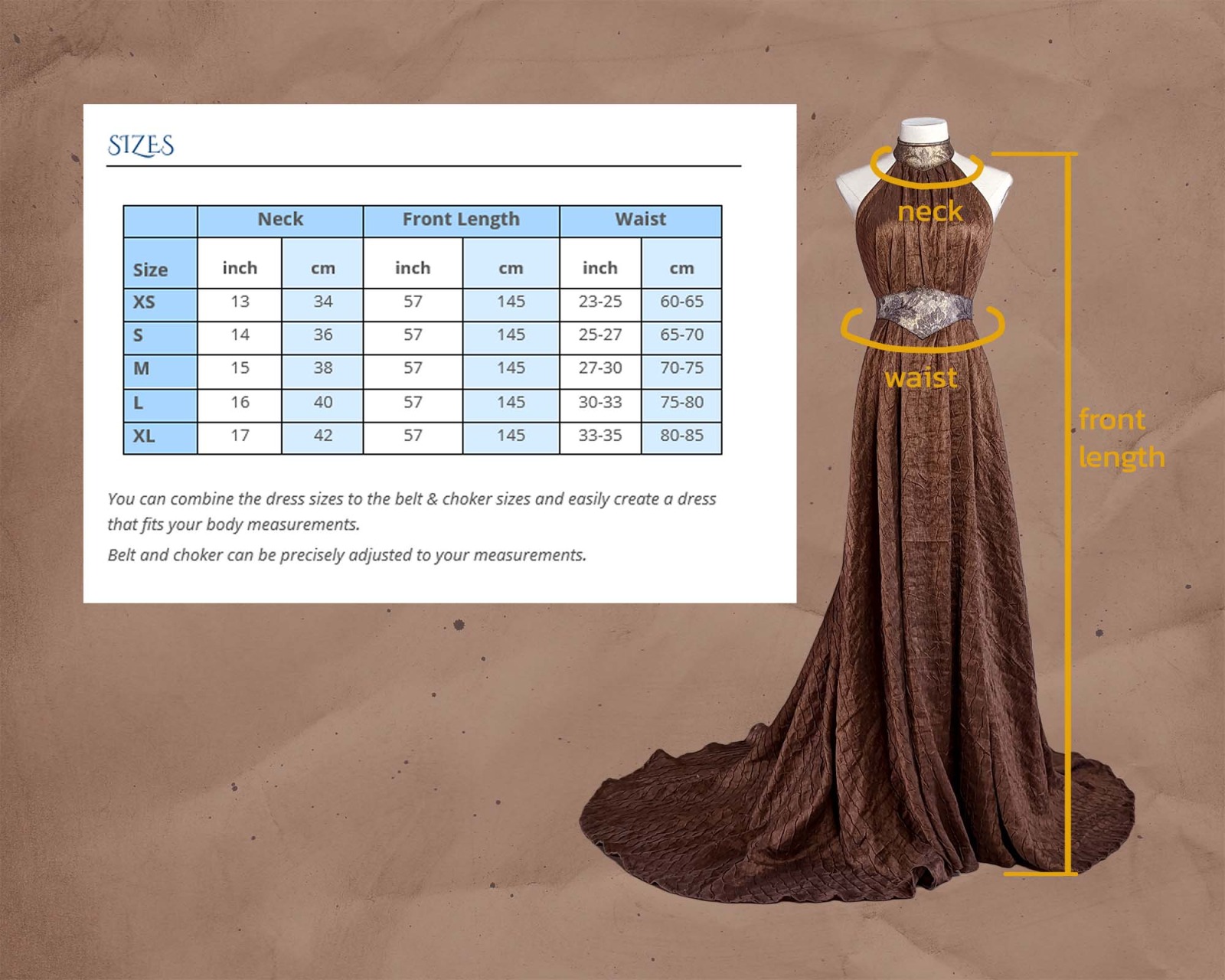 Neckholder Kleid mit Schleppe und Taillengürtel - PDF-Schnittmuster mit Tutorial 3