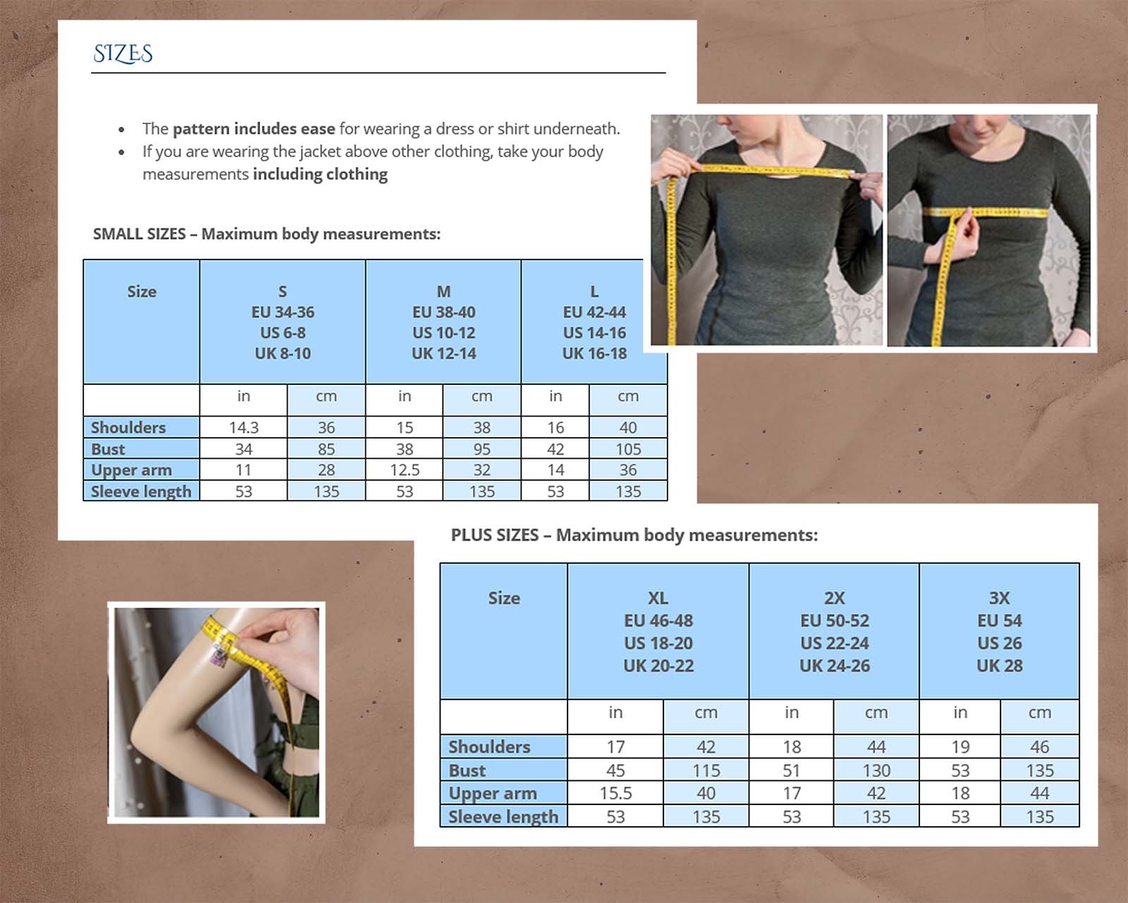 Bolero Jacke für Elfen &amp; Hochzeitskleider - PDF Schnittmuster für Haushaltsdrucker und Printshops