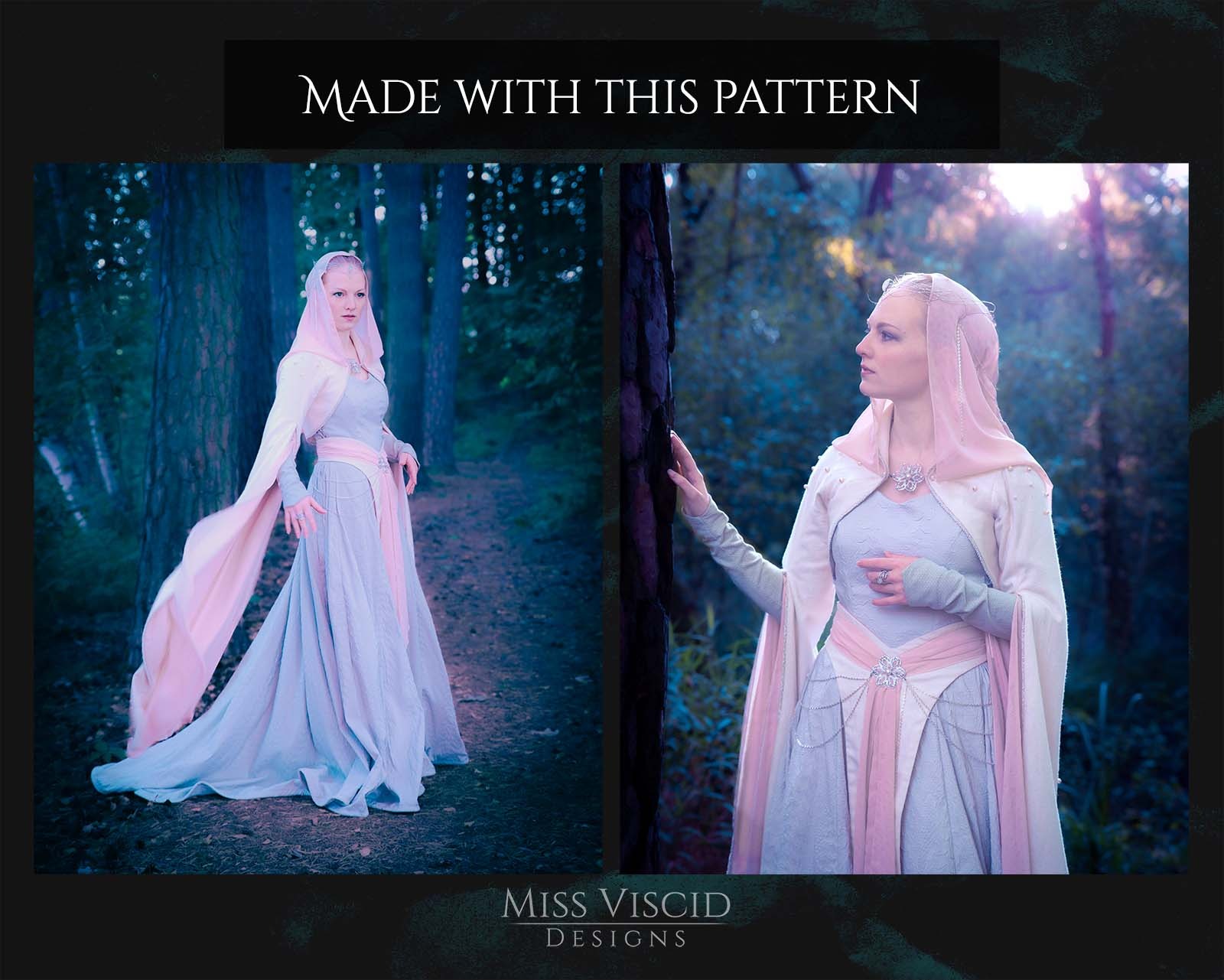 ELVEN WEDDING - PDF pattern bundle for fantasy bridal gown 4