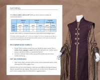 Mens Tabard Vest with standing collar - digital pattern with sewing guide 3