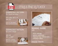 Bolero Jacket for elven wedding dress - PDF Pattern file for home printers + print shops 6