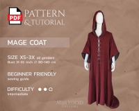 Mage Coat PDF pattern with sewing guide