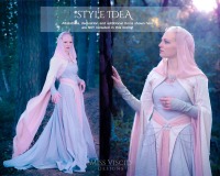 Fantasy gown &amp; Elven dress as PDF pattern for DIN A4, US Letter and DIN A0 printer 3