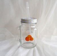 Glas mit Henkel Nr. 8 Motiv Orange 4