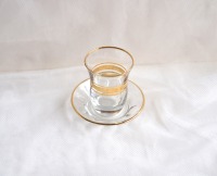 Türkisches Teeglas mit Teller 12-teilig, 6 Tassen, 6 Teller 3