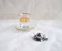 Türkisches Teeglas mit Teller 12-teilig, 6 Tassen, 6 Teller 4