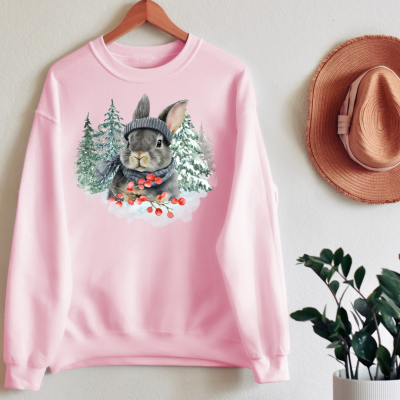 BunnySweater Unisex WinterBunny - S-XXL, versch. Farben, 2 Motivgrößen