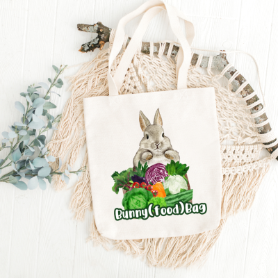 Canvas BunnyBag - Motiv: BunnyFoodBag