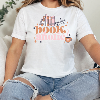 Bookaholic .. Shirt in 2 Motivgrößen - Unisex - In verschiedenen Farben - Gr. S - XXL