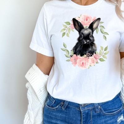 BunnyShirt - Blacky - in 2 Motivgrößen - Unisex - In verschiedenen Farben - Gr. S - XXL