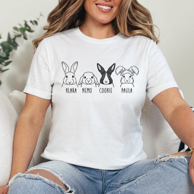Dein Kaninchenshirt - Bunnyheads - Unisex - In verschiedenen Farben - Gr. S - XXL