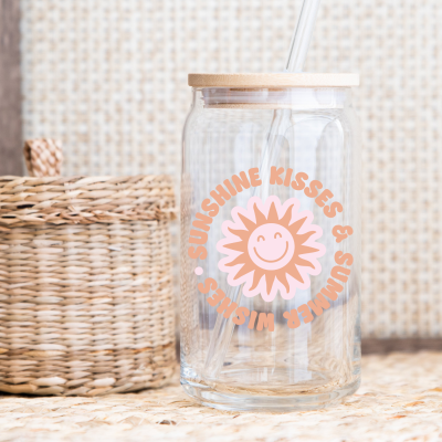CoffeeGlas - klarglas - Motiv: sunshinekisses