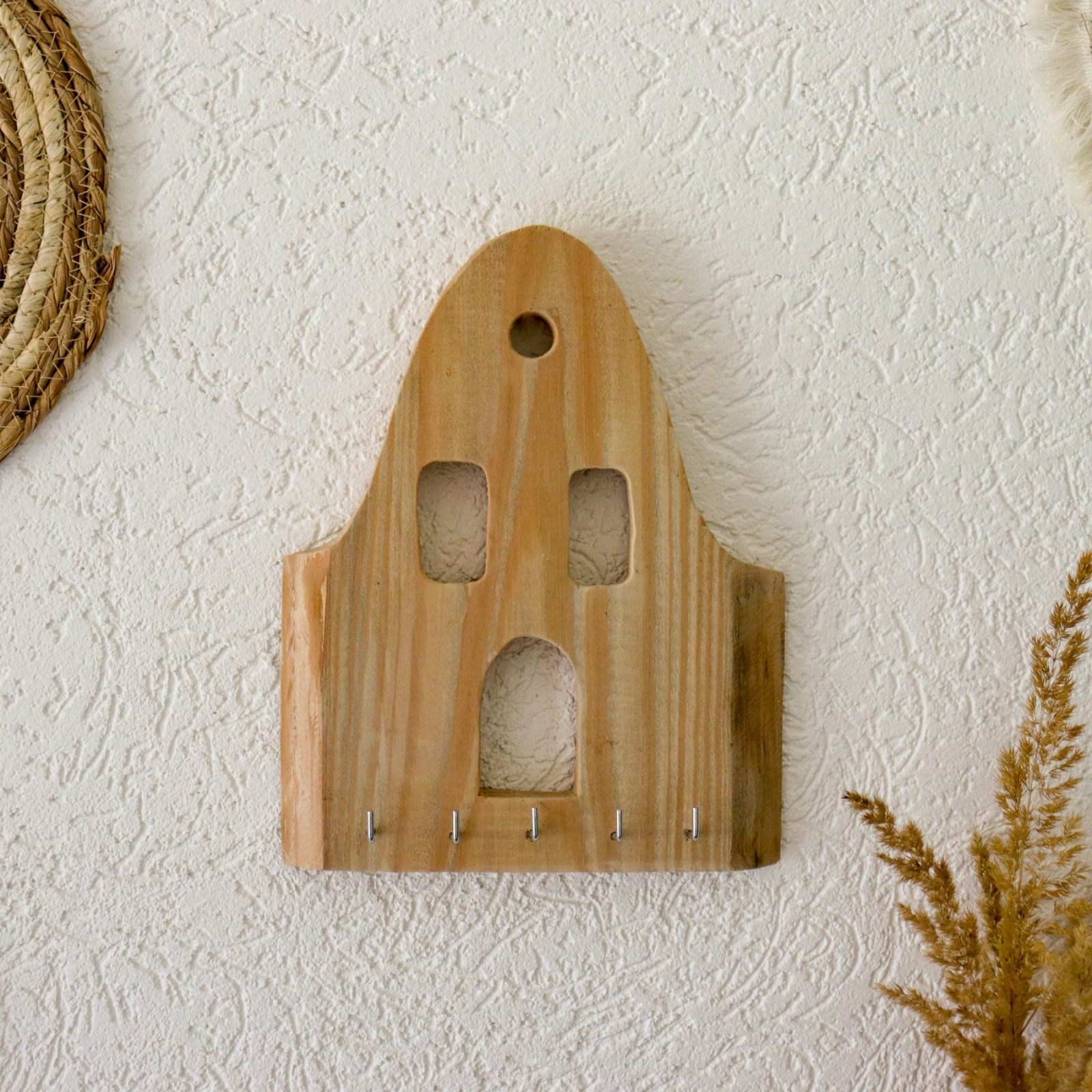 Schlüsselbrett aus Holz HAUS im Landhausstil 6