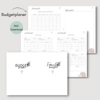 Budgetplaner | deutsch A5 | Haushaltsbuch | Finanzplaner | Budgetbuch | Planer | Jahresplaner 3