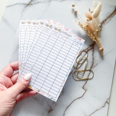 BudgetSheet Flower A7 A6 A5 - Finanzen im Blick