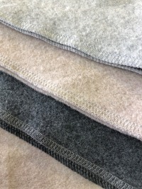 Halstuch XXL Fleece in dunkelgrau aus Bio Baumwolle, Dreiecktuch, Baumwollfleece, Fleecetuch grau 11