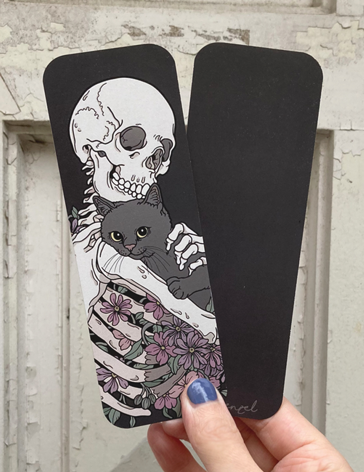 Cuddle cat bookmark