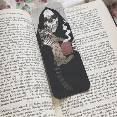 Grim Reaper and friend bookmark