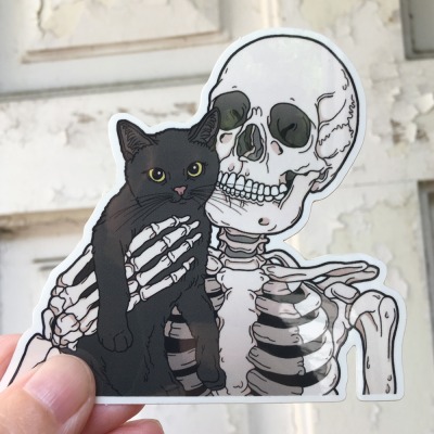 Lil cat friend sticker