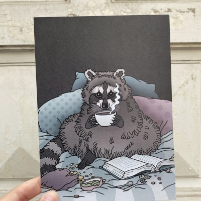 Little raccoon print