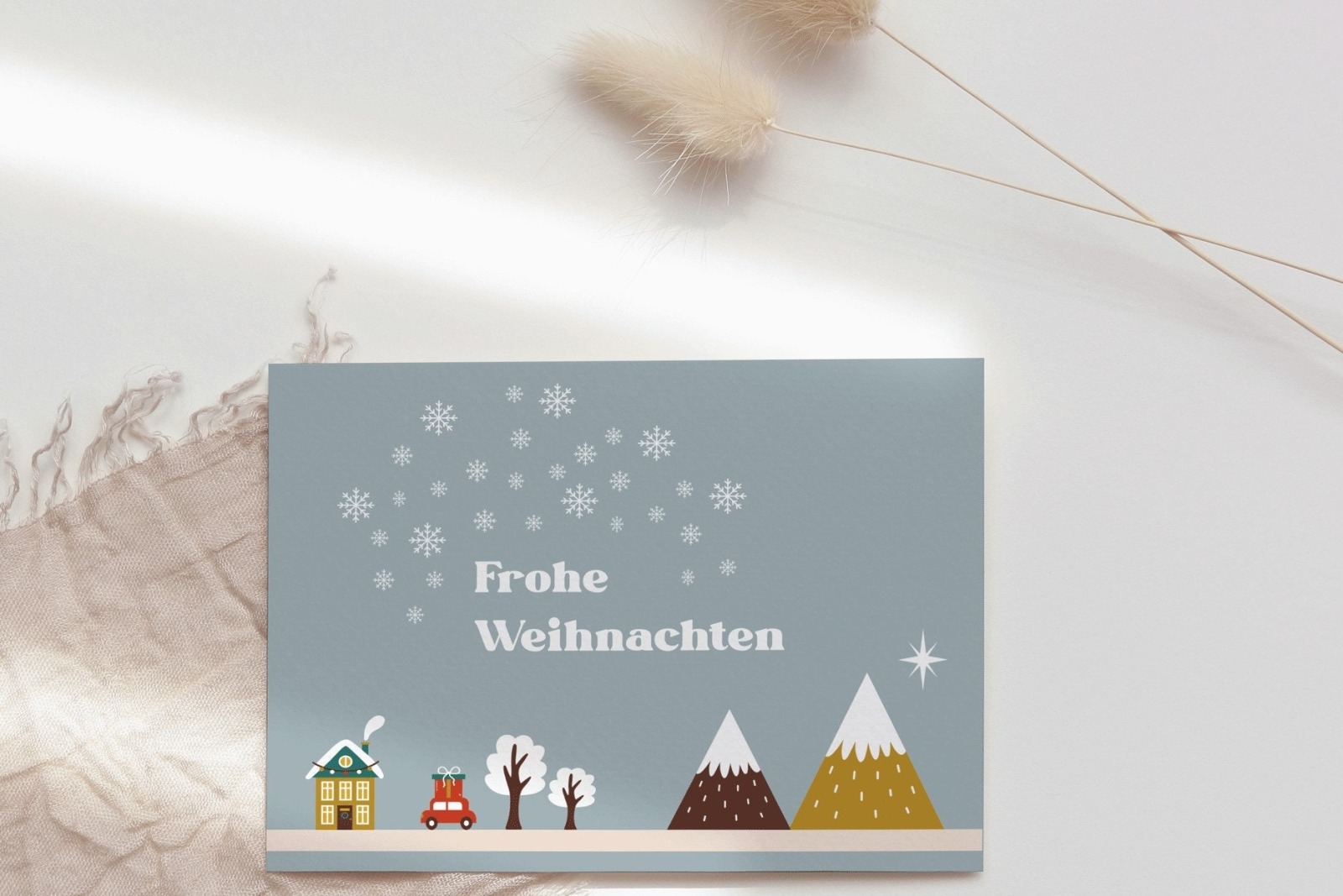 Weihnachtskarte Frohe Weihnachten