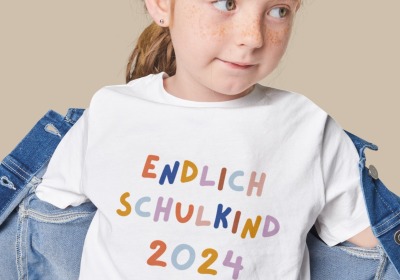 Bügelbild Schulkind Groß - verschiedene Kombinationsmöglichkeiten