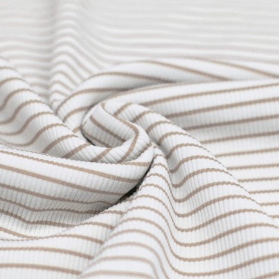 Stripes beige - Ribjersey