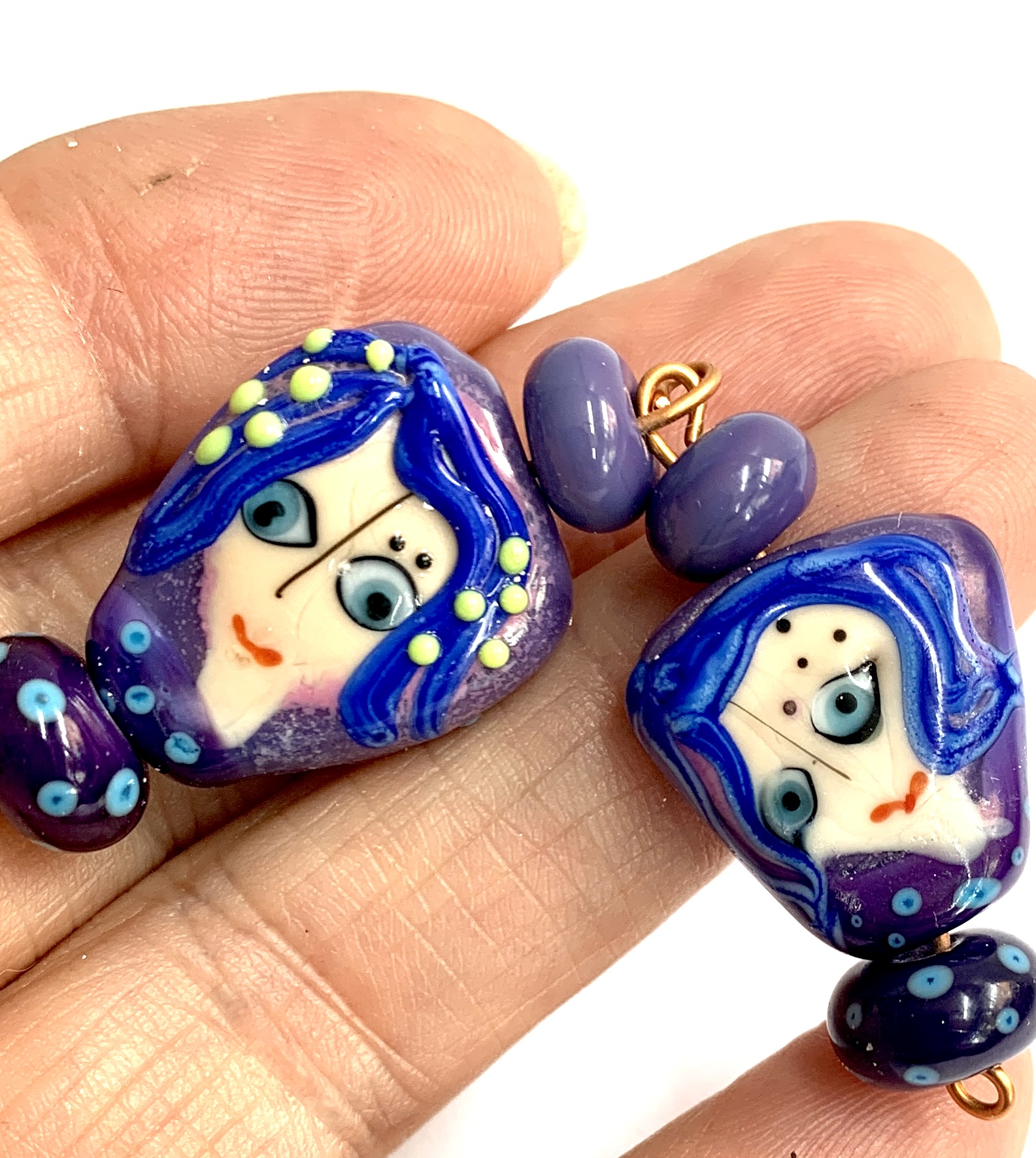 Unleash Your Creativity with Handmade Glass Bead Set 4