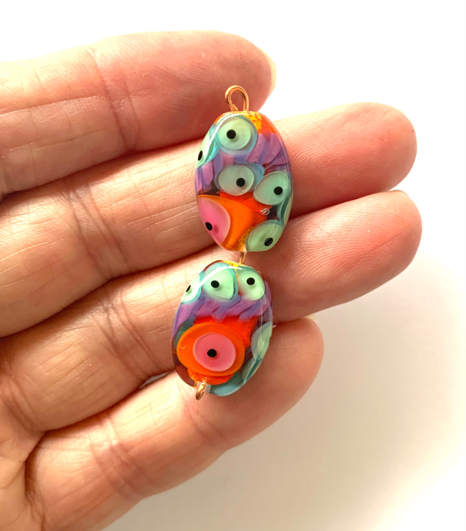 Handmade Colorful Glass Beads for Earrings 2