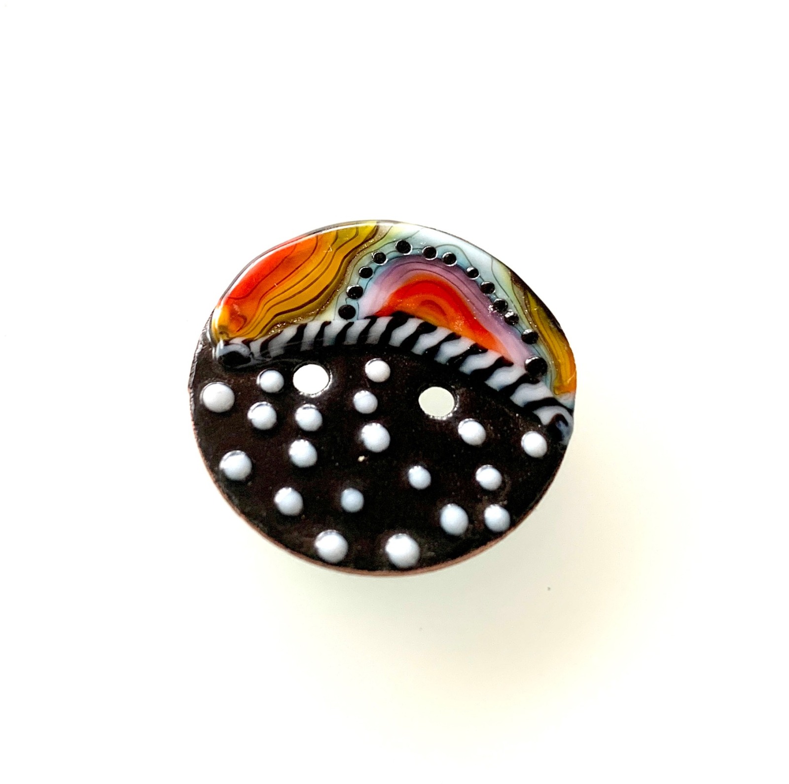 Buttons One-of-a-kind handemade Button for your DIY Project - for Jewelry or as accessory for a