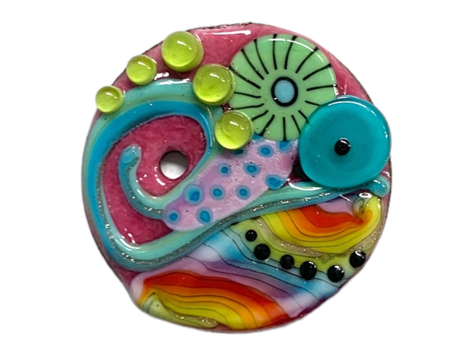 Buttons One-of-a-kind handemade Button for your DIY Project - for Jewelry or as accessory for a