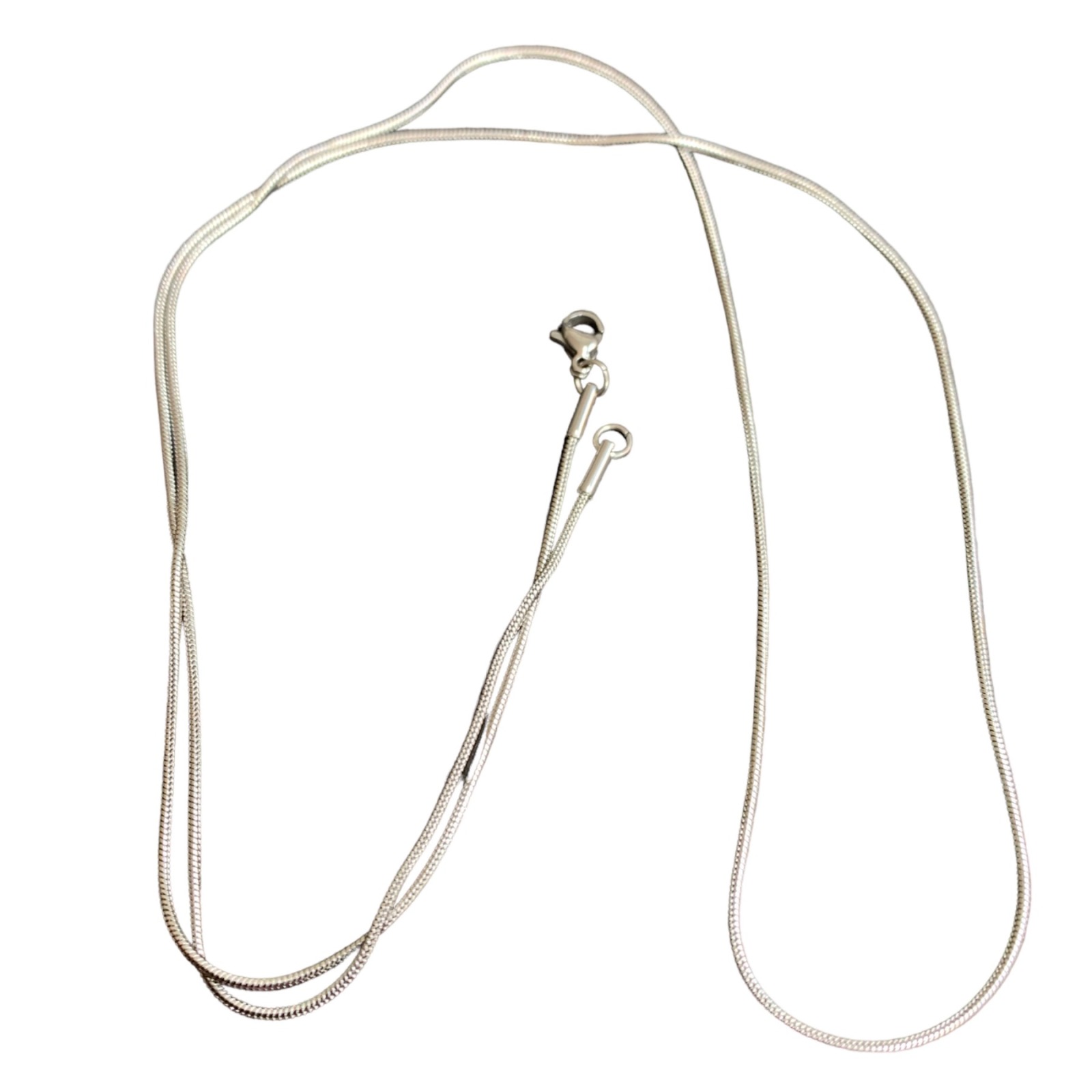 Stainless Steel Necklace, 1.2mm in diameter, 50 or 70cm long 19.5 or 27.5 4