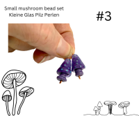 Handmade Glass Beads - Glass Mushroom Charms Playful Companions for Special Jewelry Creations 4