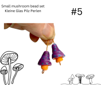 Handmade Glass Beads - Glass Mushroom Charms Playful Companions for Special Jewelry Creations 6