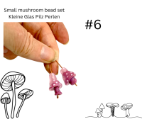 Handgemachte Glasperlen - Glas-Pilz-Charms Verspielte Begleiter für besondere Schmuckkreationen