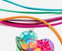 Leather cord necklace in multi color options, 2,5mm thick 5